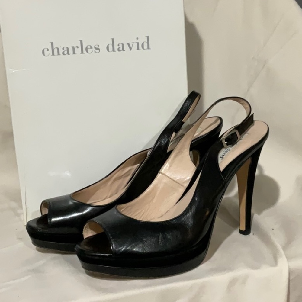 Charles David Black Heels